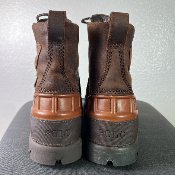 Polo Ralph Lauren Oslo High Waterproof Leather-Suede Boot Size 11 - Picture 6 of 10